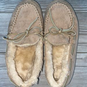Tan Moccasin Slippers